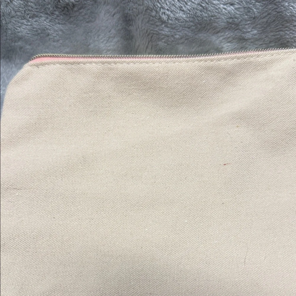 Floral Canvas Cosmetic Bag